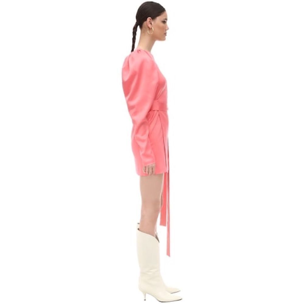 Rotate Number 31 satin Mini wrap Dress - Picture 5 of 12